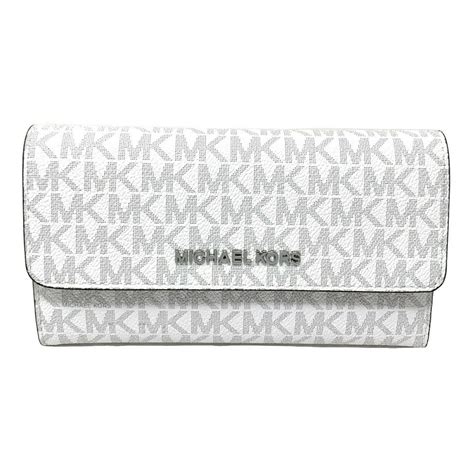 jet set white michael kors wallet|Michael Kors oversized wallet.